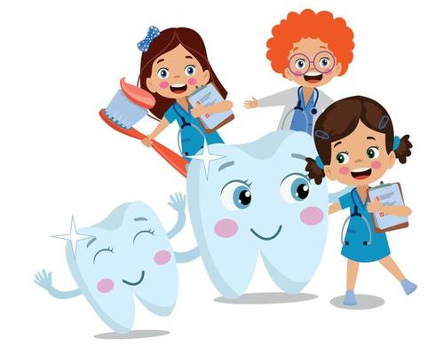 cute-little-boy-and-girl-brushing-teeth-with-toothpaste-and-toothbrush-vector